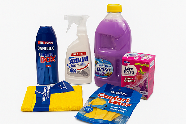 Kit de Limpeza Banheiro Brilhando