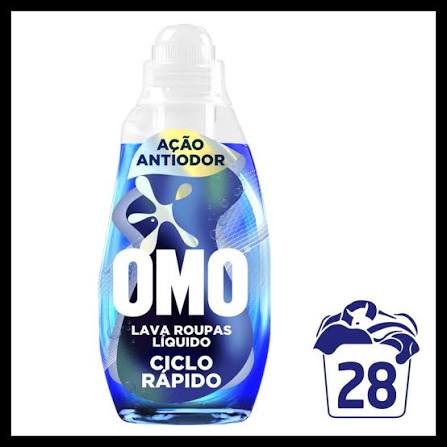 Lava-Roupas Líquido Omo Ciclo Rápido Ação Antiodor 1,4L