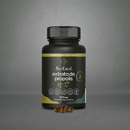 Extrato de Própolis Verde BeeExcel em Cápsulas, 300mg