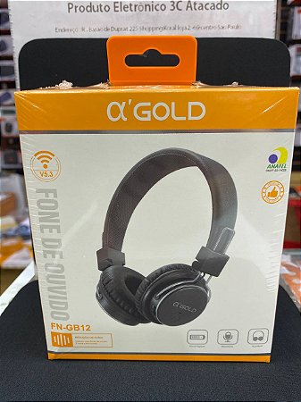 FONE DE OUVIDO sem FIO - GOLD FN-GB12