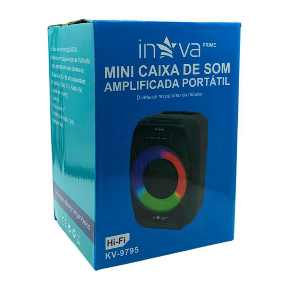 MINI CAIXA de SOM - AMPLIFICADORA PORTÁTIL