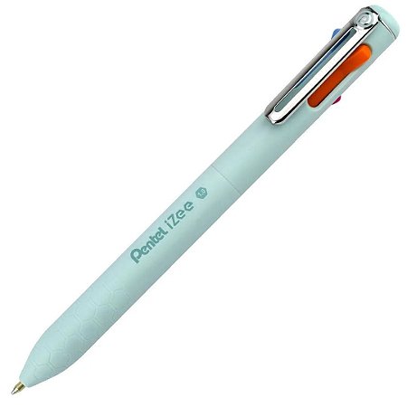 Caneta Esferográfica Izee 4 cores 0.7mm Pentel Azul Claro