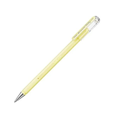 Caneta Gel Hybrid Milky Pastel 0.8mm Pentel Amarela