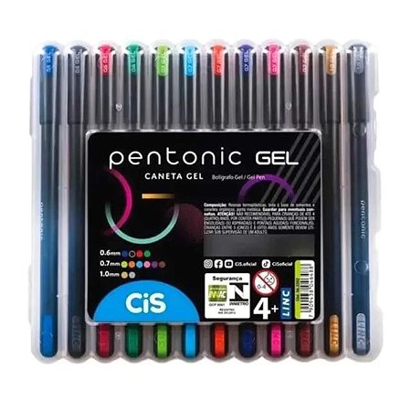 Caneta Gel Pentonic Cis com 12 unidades