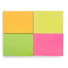 Bloco Adesivo 38x50 com 4 cores Neon Maxprint