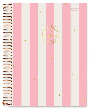 Caderno + Planner Universitário 10 matérias Daydream Cadersil Rosa