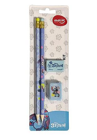 Kit Escolar Stitch c/ 4 itens Molin
