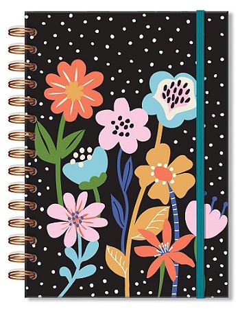 Caderno Clássico Folhas Removíveis Jardim das Cores Fina Ideia