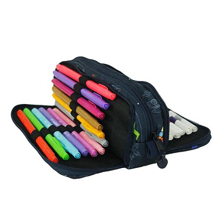 Estojo Triplo 24 Pens Summer Sabra