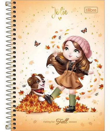 Caderno Espiral Capa Dura Jolie Universitário 1 Matéria