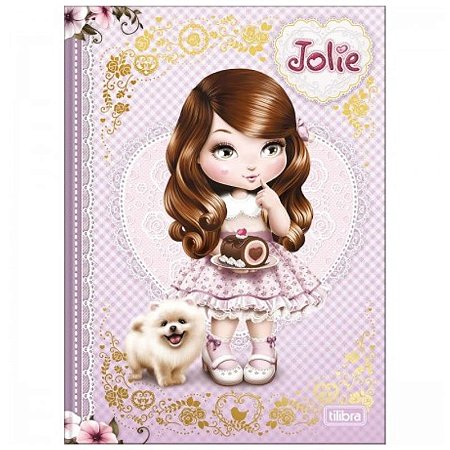 Caderno Brochura Colegial Vintage Jolie Tilibra