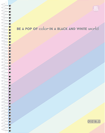 Caderno Capa Dura Cristales 10 Matérias 160fls. Animativa