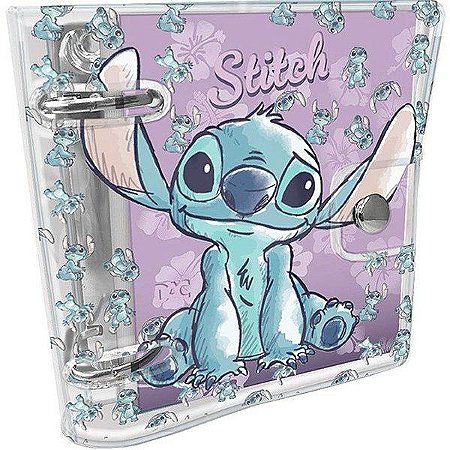 Fichário Mini Stitch Fecho de Botão 80 fls.  Dac