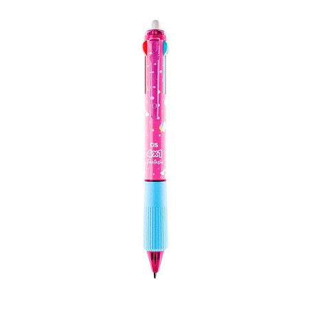 Caneta Gel Fantasia 4x1 Apagável 0.5mm Cis