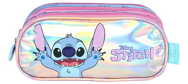 Estojo Triplo Stitch Roxo Luxcel