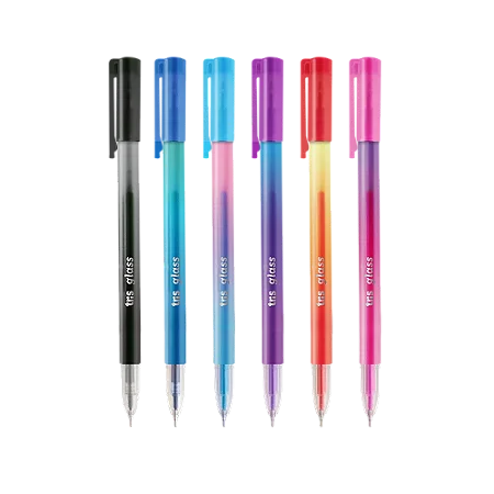 Caneta Gel Glass 0.5 mm 6 Cores Tris