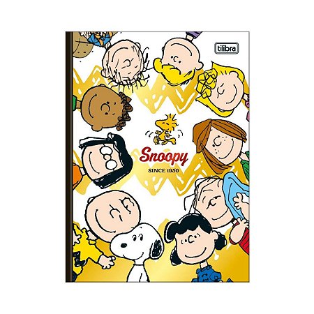 Caderno Brochura Colegial Snoopy 80 folhas Tilibra