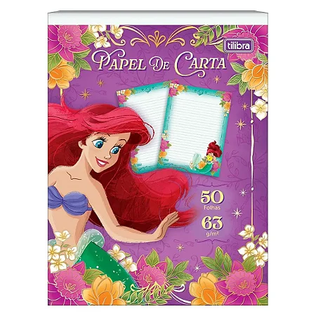Bloco Papel de Carta Princesas Tilibra