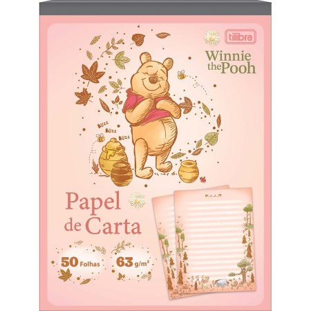 Bloco Papel de Carta Pooh Tilibra