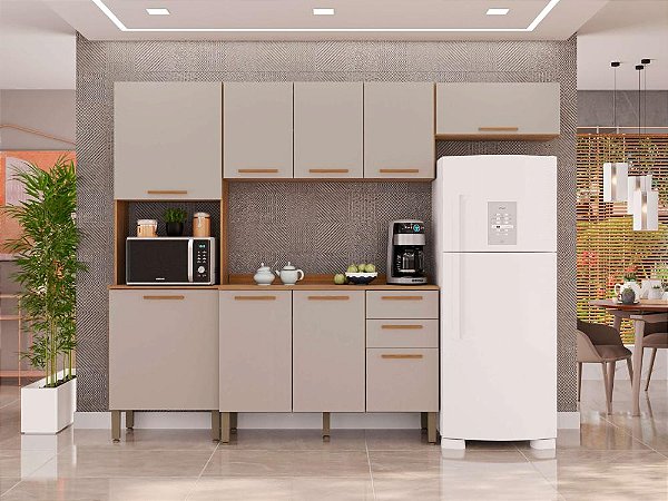 Cozinha Completa Salleto 4 Pecas com Balcao