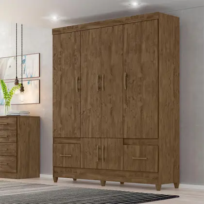 Roupeiro Moval Ms 912 6 portas com sapateira