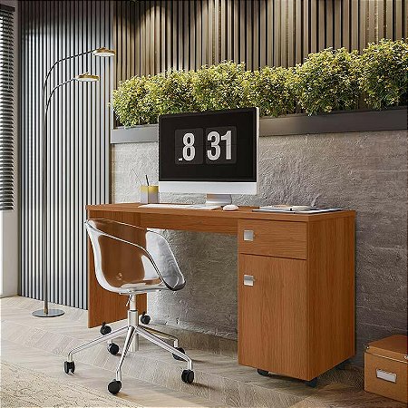 Mesa de Computador Lukalian Malta 1 Porta e 1 Gaveta