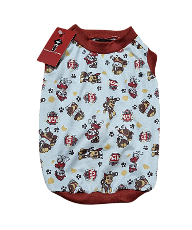 Roupa Pet Camiseta Cachorro  PP ao XG Patrula Canina
