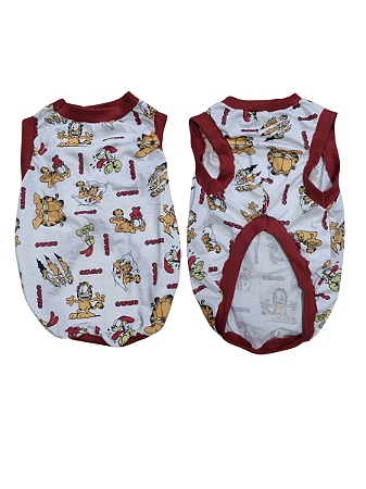 Roupa Pet Camiseta Cachorro  PP ao XG Garfield