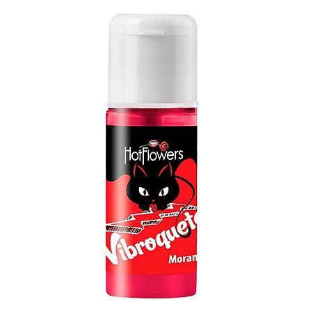 VIBROQUETE GEL HIDRATANTE CORPORAL MORANGO 12G - HOT FLOWERS
