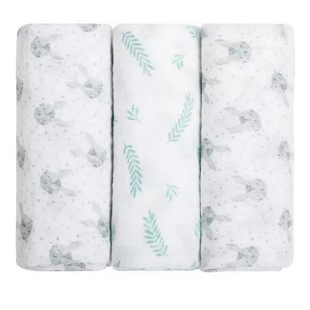 CUEIRO PAPI SOFT ESTAMPADO –COELHINHO- 1,0m x 80cm