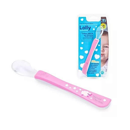 Colher Ponta de Silicone Special Rosa