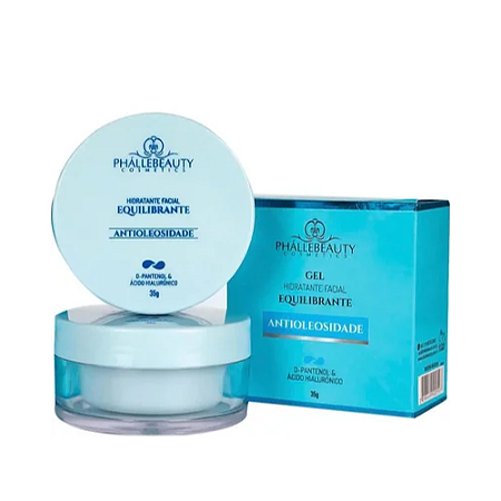 Gel Hidratante facial equilibrante antioleosidade Pharllebeauty