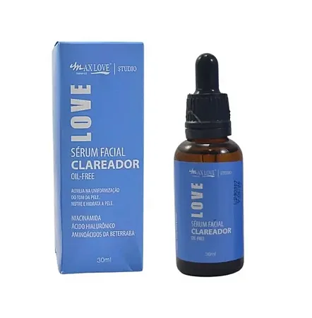 Sérum Facial Clareador oil-free Max love