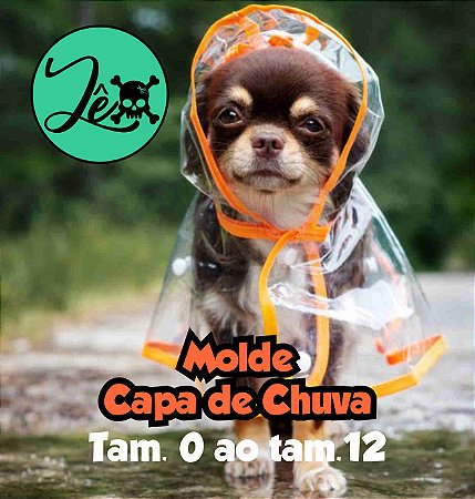 Molde Capa de Chuva para Cachorro e Gatos