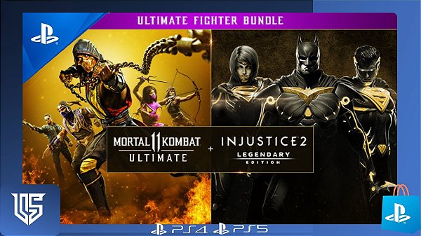 MORTAL KOMBAT 11 + INJUSTICE 2 EDIÇÃO LENDÁRIA - PLAYSTATION