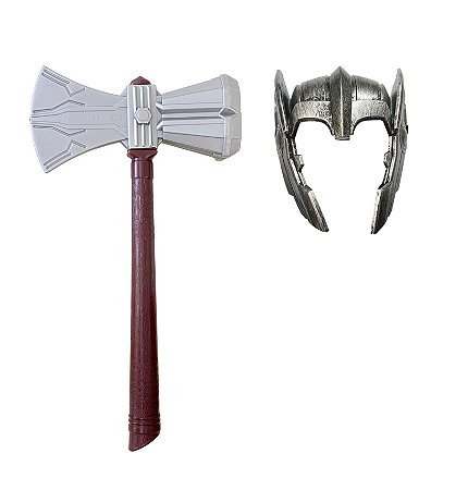 Máscara Martelo Thor Adulto Elmo Cosplay Festa Fantasia