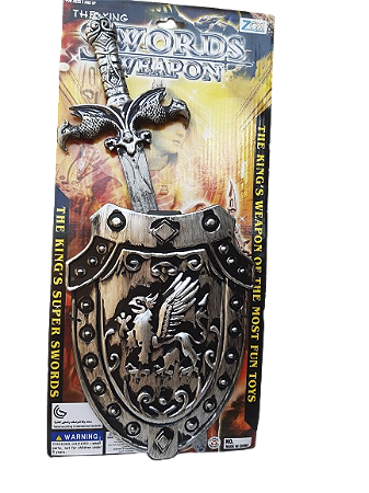 Kit Medieval Infantil Espada E Escudo Elmo Cosplay