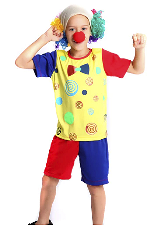 FANTASIA PALHAÇO PIRULITO INFANTIL