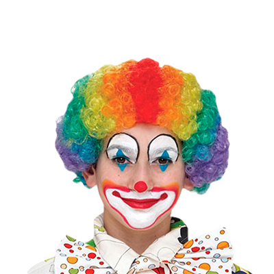 Peruca Palhaço Circo Tamanho Único Festa a Fantasia