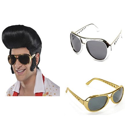 Óculos Elvis Presley Rei Do Rock Retro Anos 60 Festa Fantasia