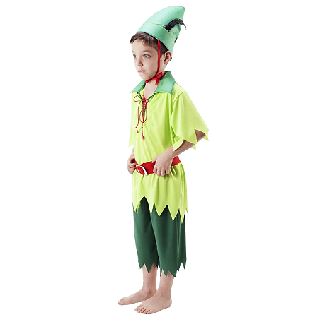 Fantasia Dende Luxo Peter Pan Infantil