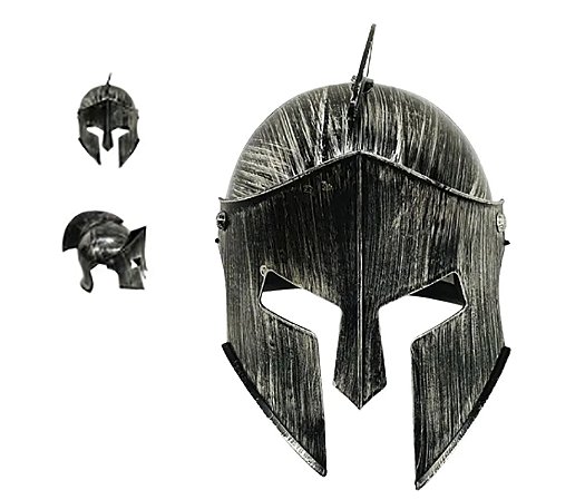 Capacete Chapéu Gladiador Romano Medieval 300 Elmo Cosplay Fantasia Oferta