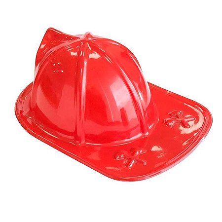 Chapéu Bombeiro Capacete Vermelho Fantasia Fire Chief