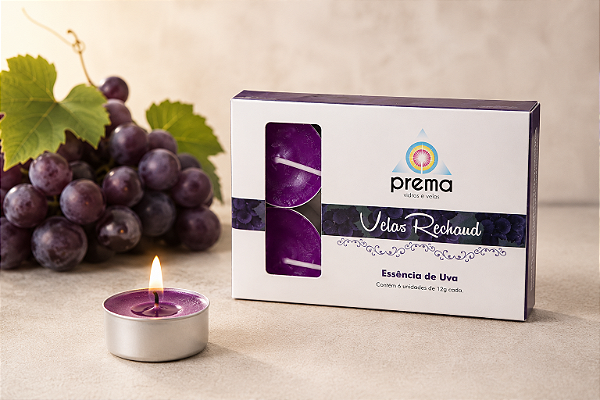 Rechaud Uva com 6 unidades