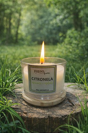 Vela no copo tampa de madeira patê - diversos aromas