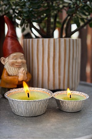 Vela citronela no aluminio - grande