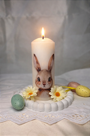 Decoupage Páscoa Coelho marrom