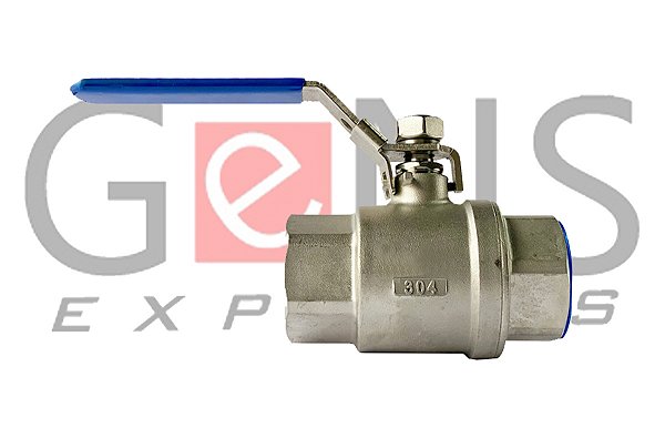 Válvula Esfera Monobloco Passagem Plena BSP Manual PTFE