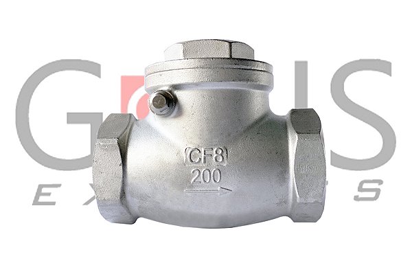 Vállvula Retenção Horizontal BSP Simples Portinhola PTFE