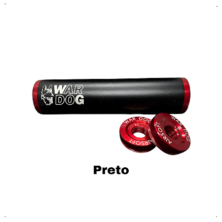 Supressor Airsoft AEG 38x200mm Rosca Esq.+Dir. (WG65)